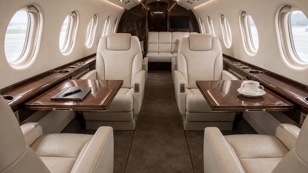 VIP Özel Jet ana yolcu kabini