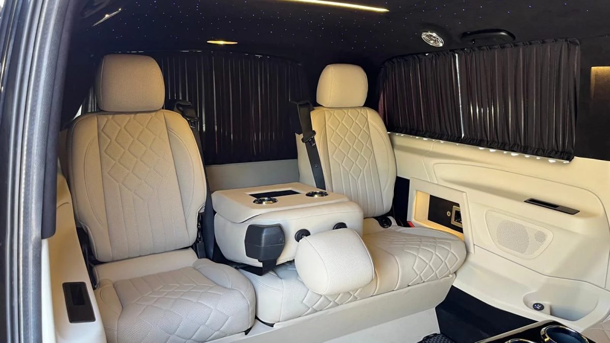Mercedes-Benz Vito VIP beyaz deri özel yolcu kabini